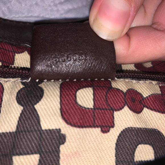 Gucci "Gg" D Rung Tote Brown Leather Hobo Bag. - Picture 4 of 5